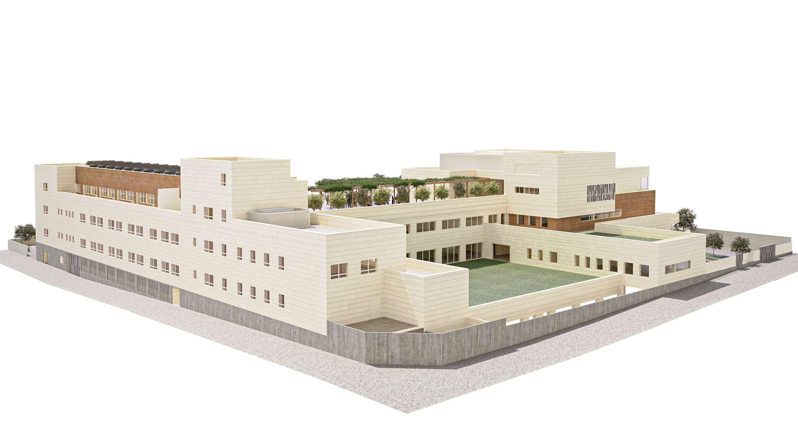 Render arquitectónico del , el primer Centro de Atención Paliativa Pediátrica Integral de España, impulsado por la